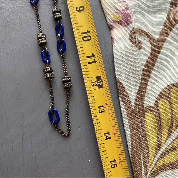 J. Crew Blue Chainlink Necklace - Picture 4 of 6